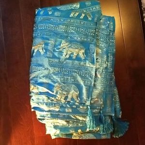 Tapestry Gold and turquoise